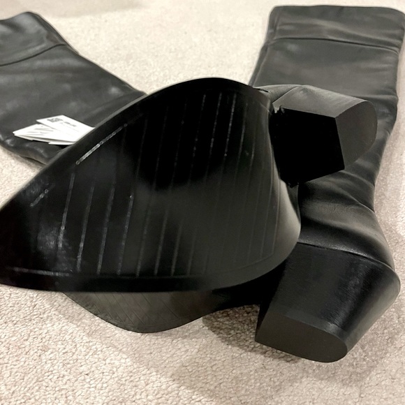 ZARA LEATHER COWBOY BOOTS - Picture 7 of 9